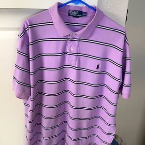 Polo Ralph Lauren Purple Navy Stripes polo XXL
